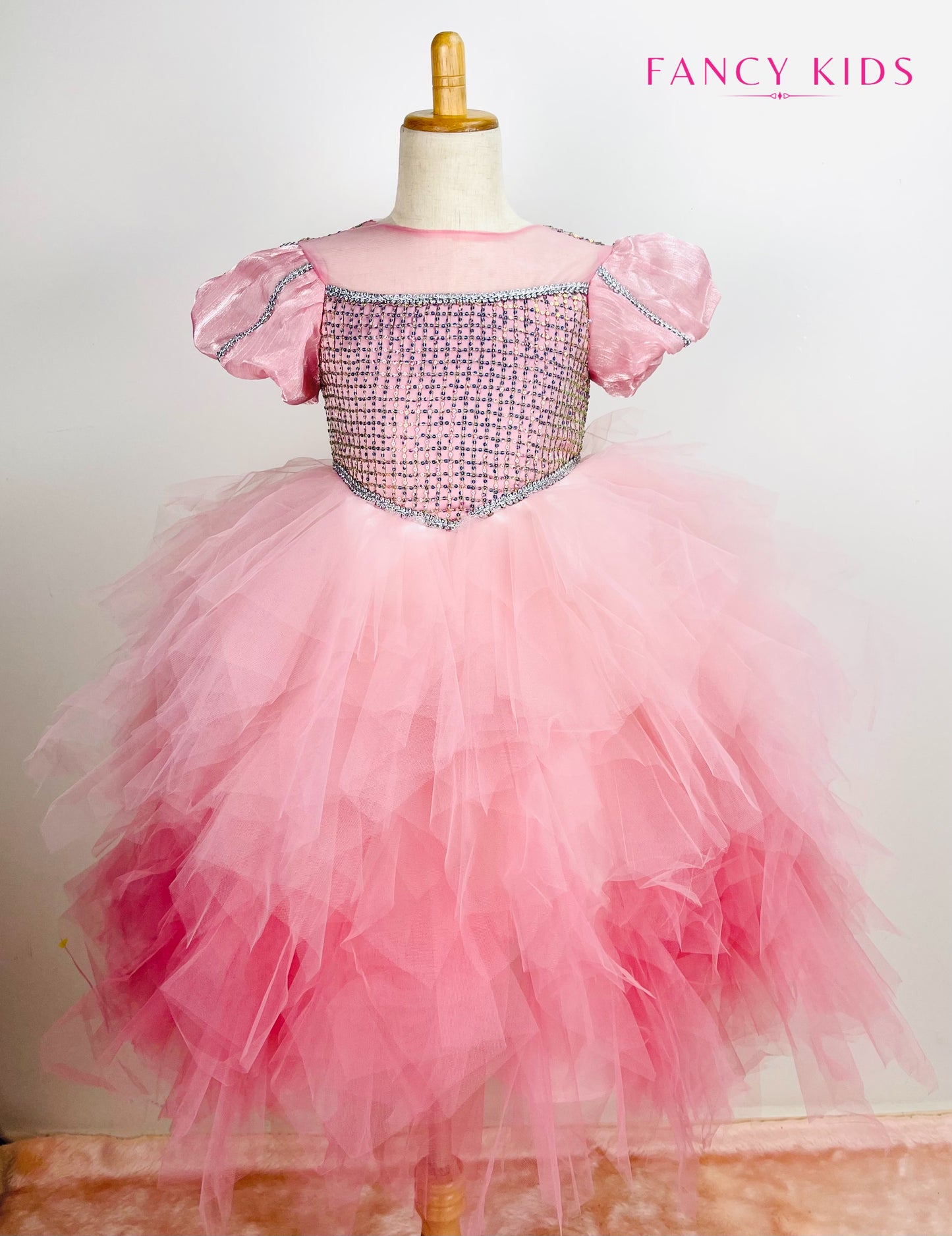 Amelia luxury dress- Pink