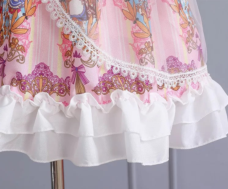 Pink short sleeve Lolita dress