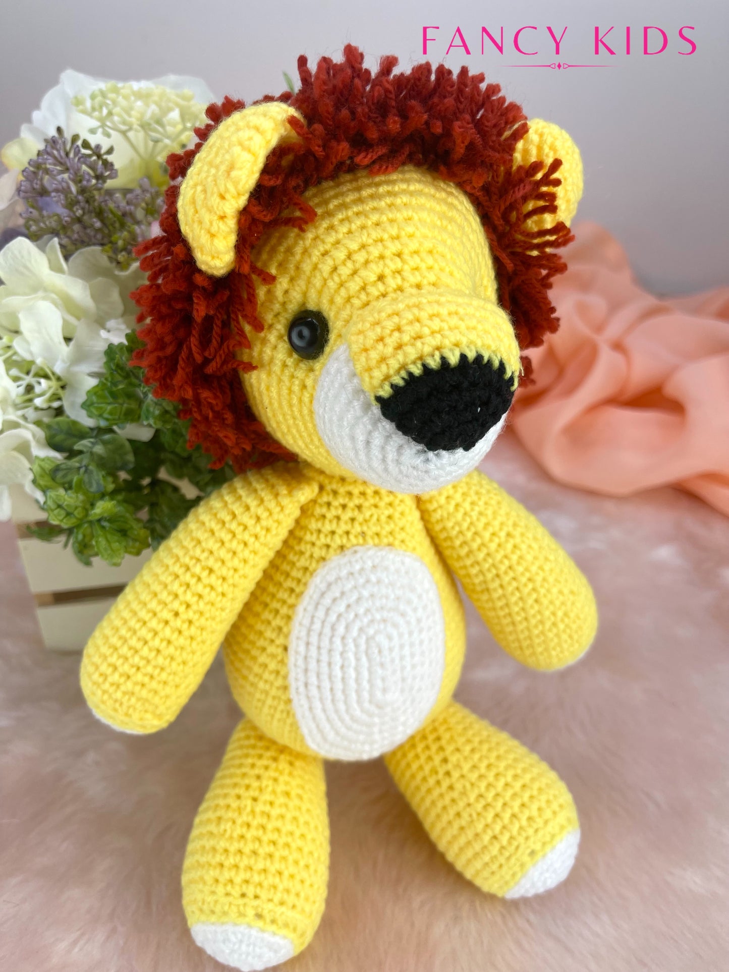 Baby lion - Hand knitted stuffed toy