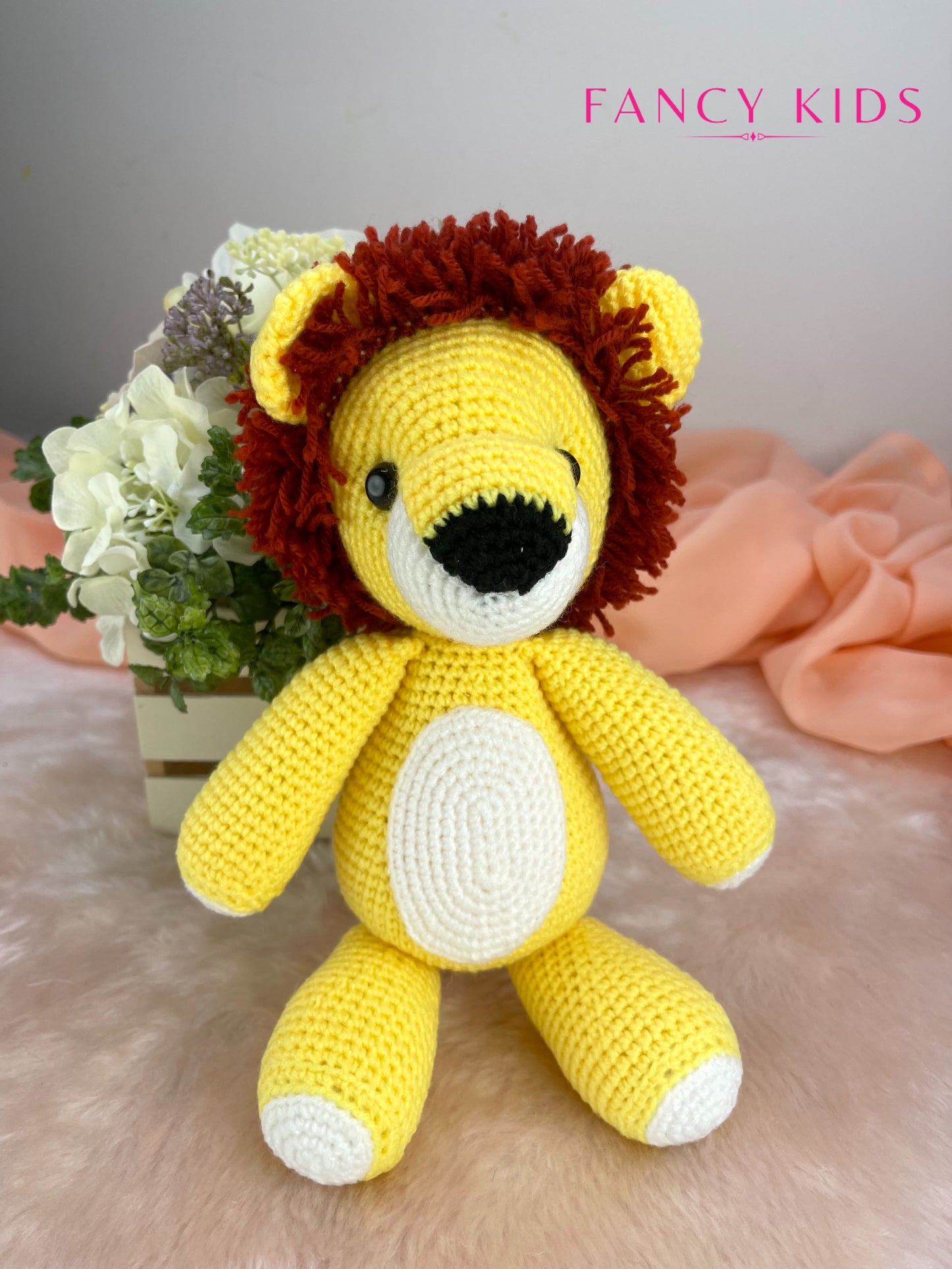 Baby lion - Hand knitted stuffed toy