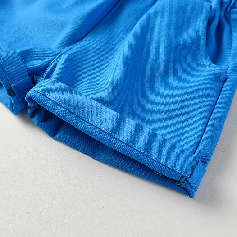 Louise party outfit -blue short sleeve