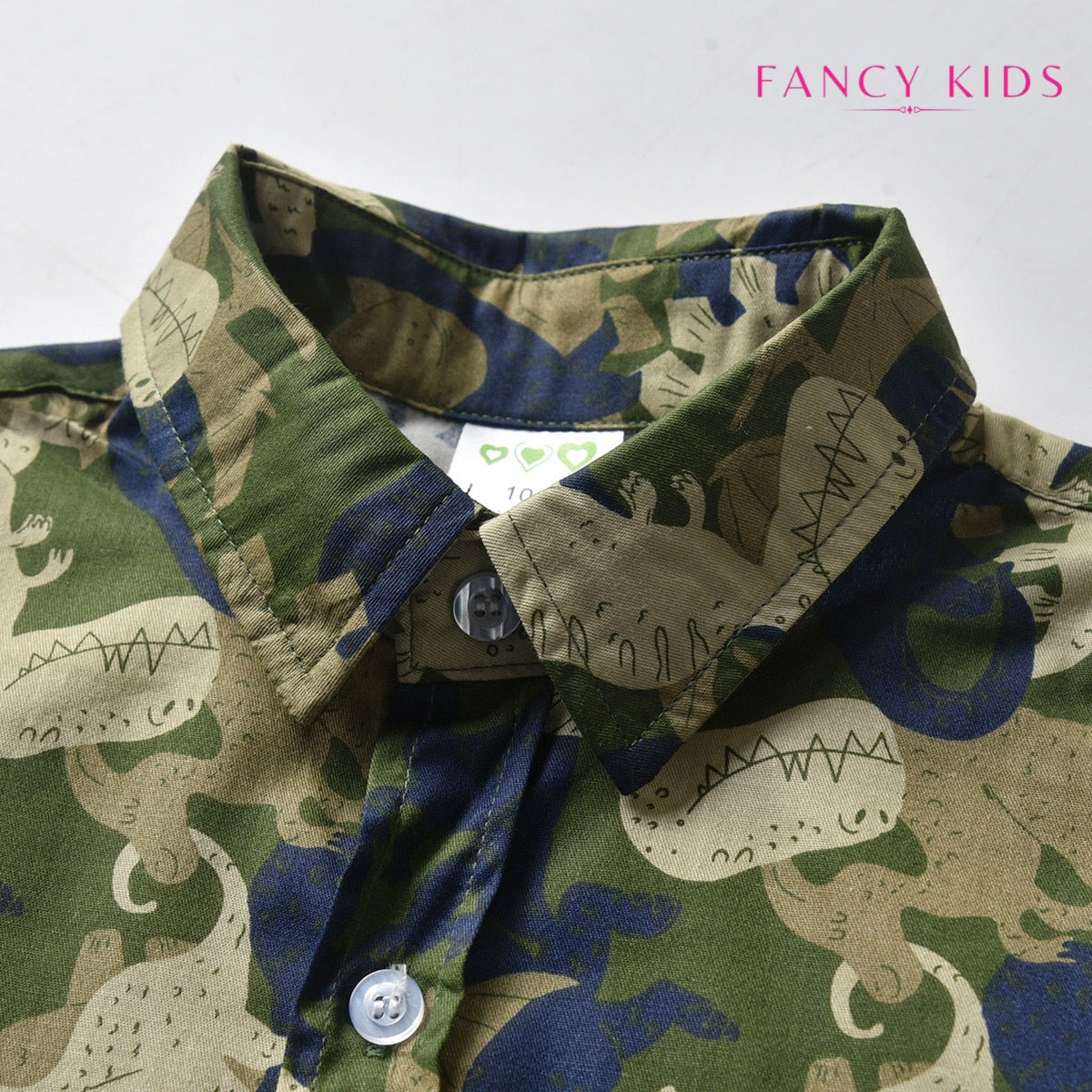 Dinosaur printed short sleeve boys outfit