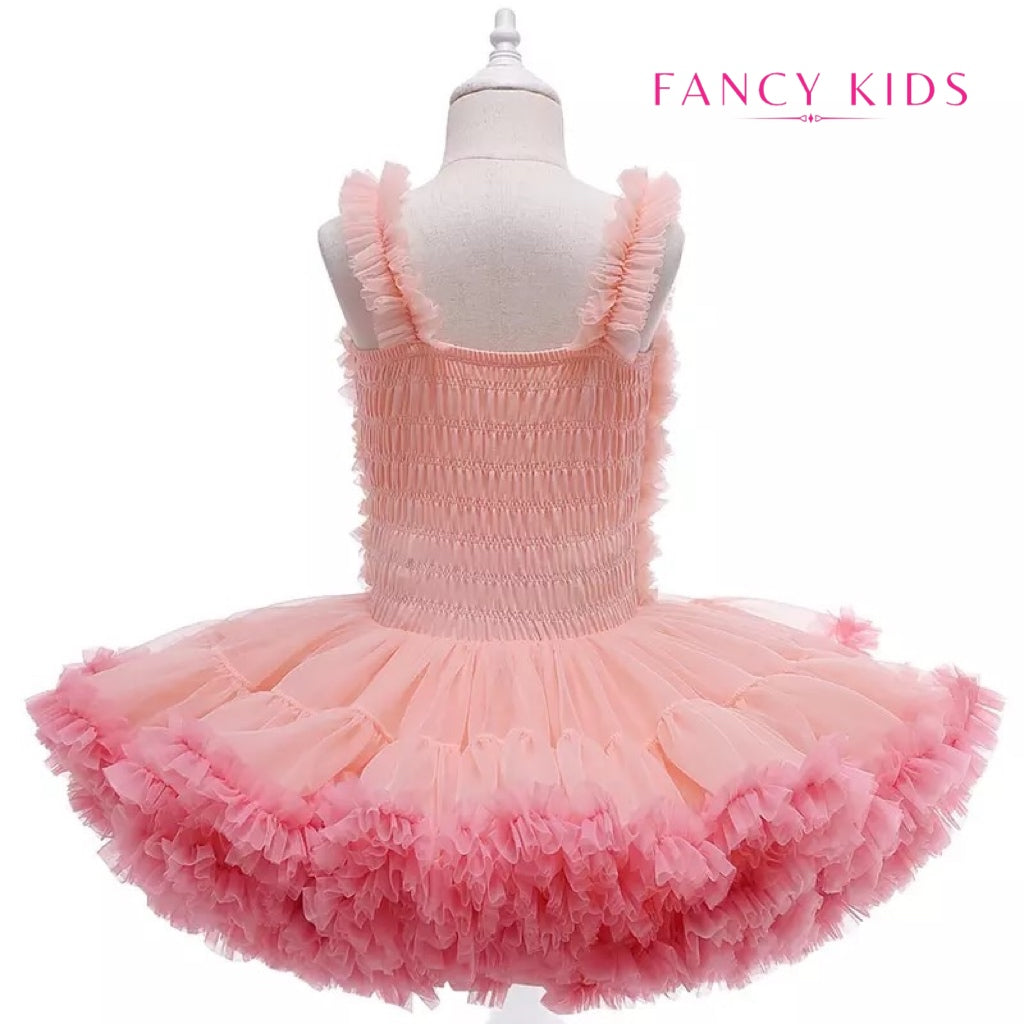 Light peach colour tutu dress