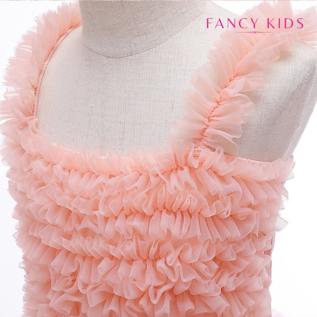 Light peach colour tutu dress