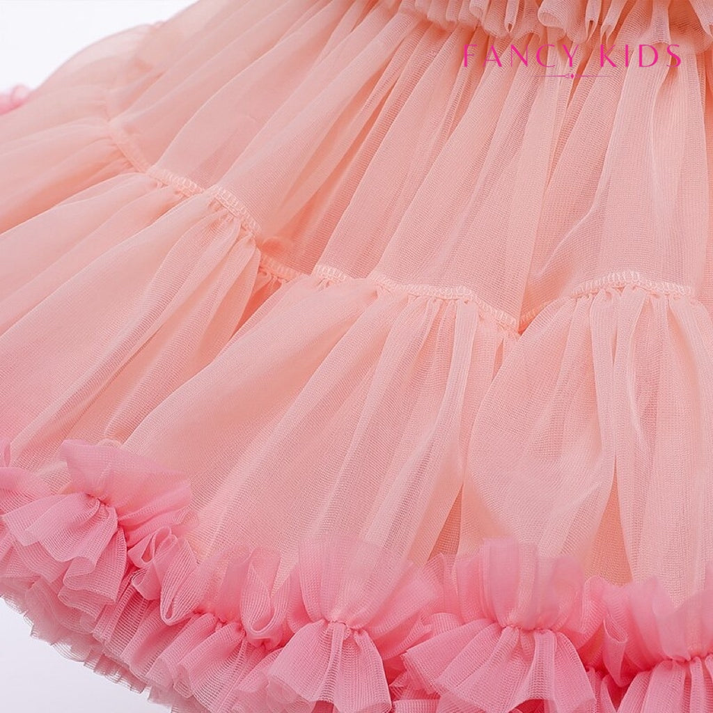 Light peach colour tutu dress