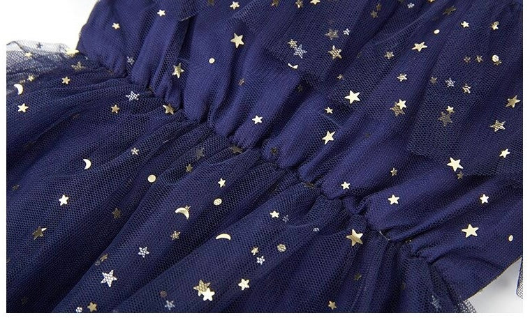 Eva star dress- Navy Blue