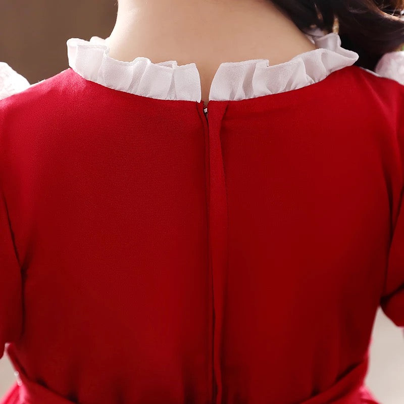 Red short sleeve Lolita dress