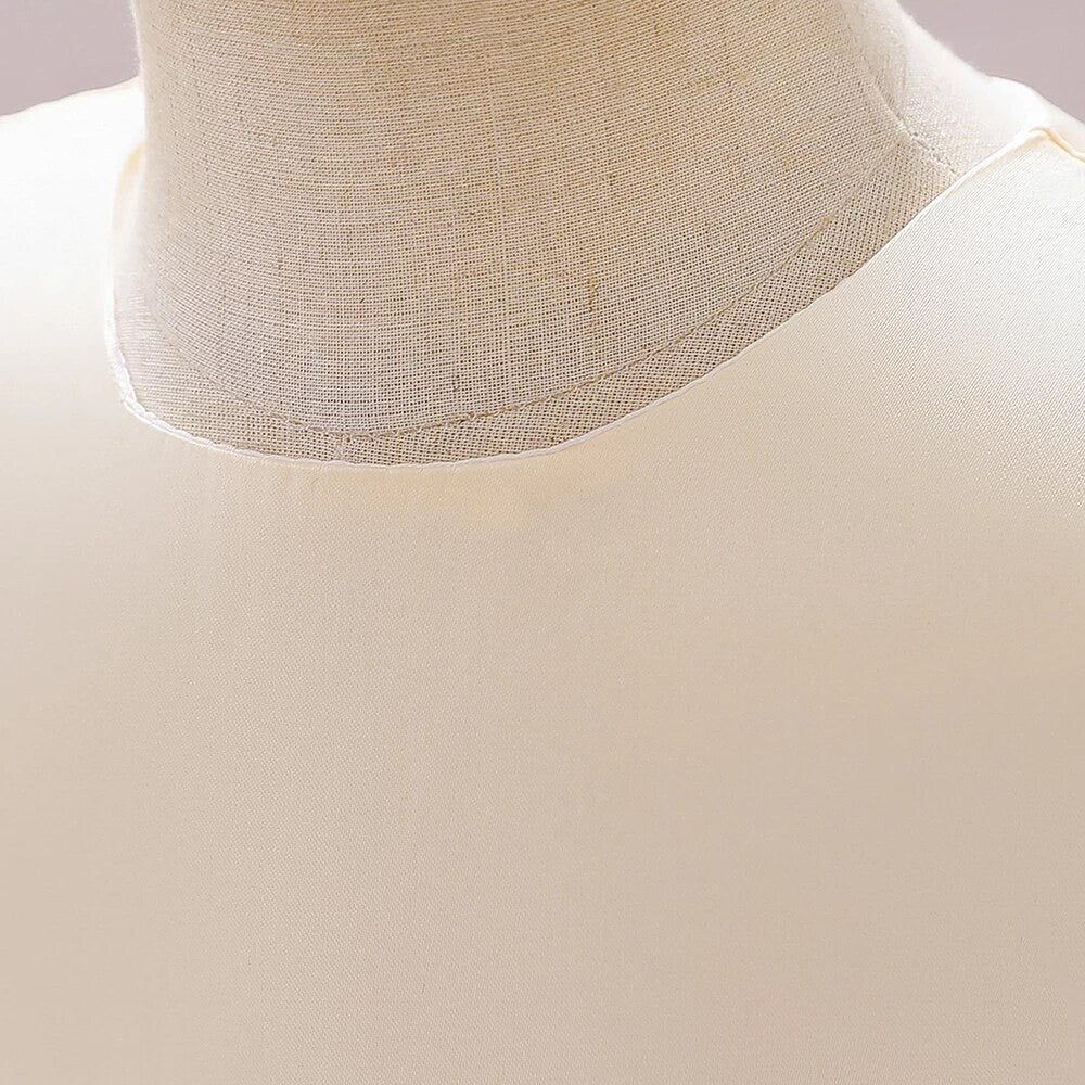 Fancy bow pink and cream dress