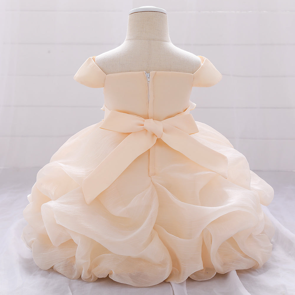 Ivory baloon skirt party dress
