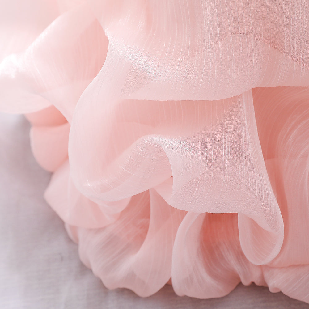 Pink baloon skirt party dress