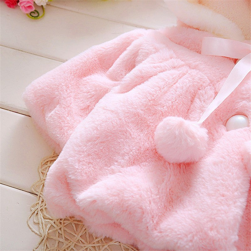 Baby pink winter jacket