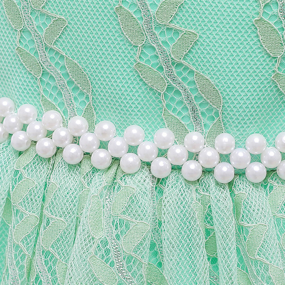 Kiara pearl dress- Light Green