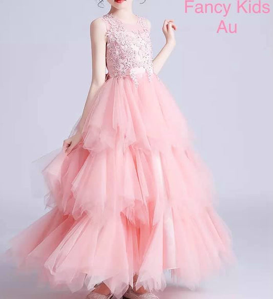 Briana luxury dress -Peach colour