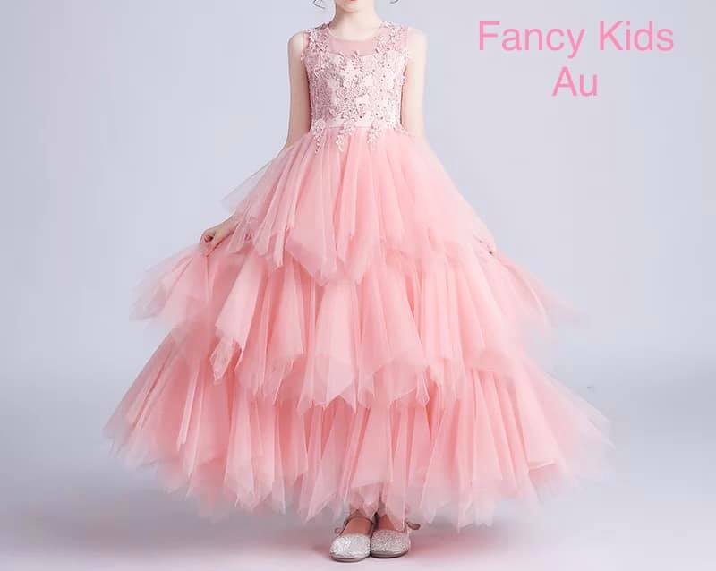 Briana luxury dress -Peach colour