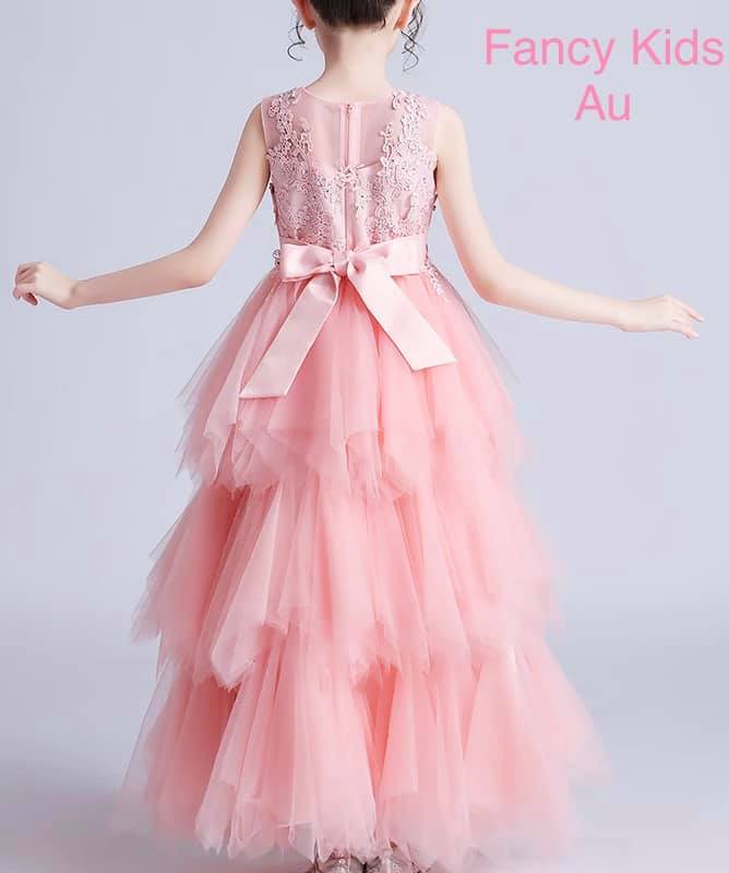 Briana luxury dress -Peach colour