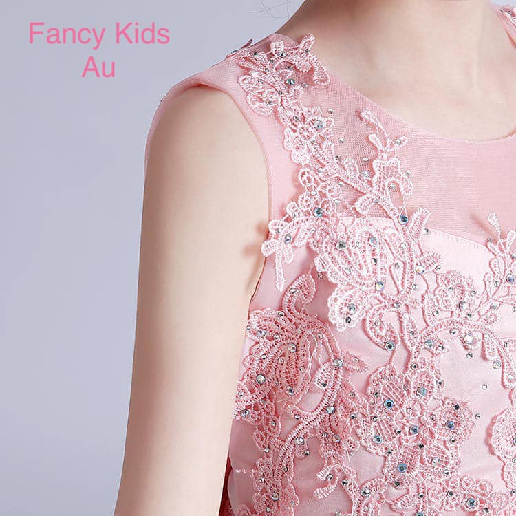 Briana luxury dress -Peach colour