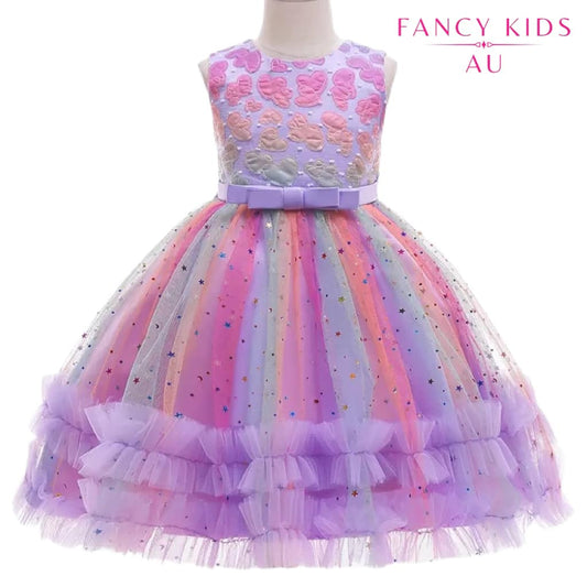 Purple colour Star dress