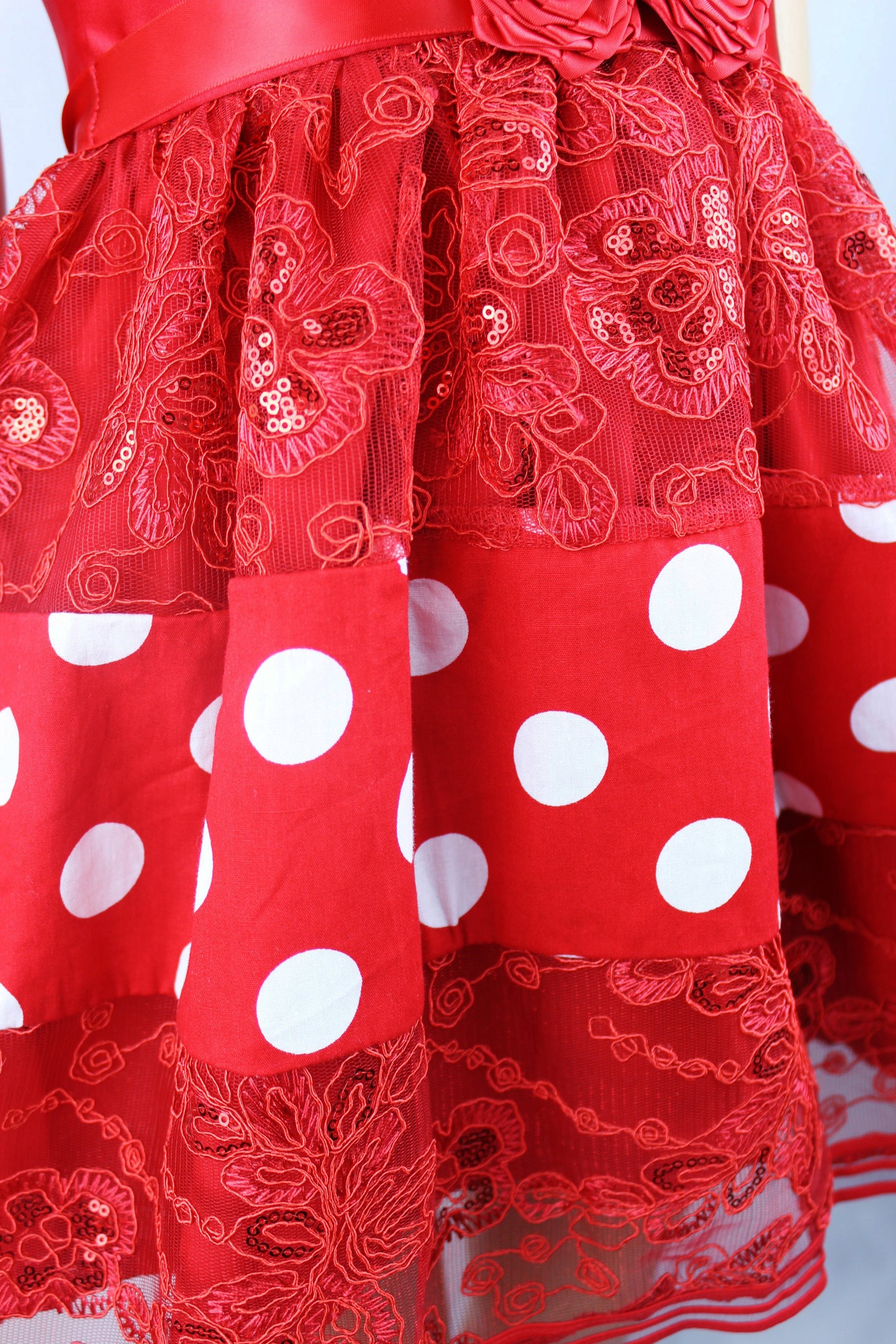 Red and white Christmas dress - V&US