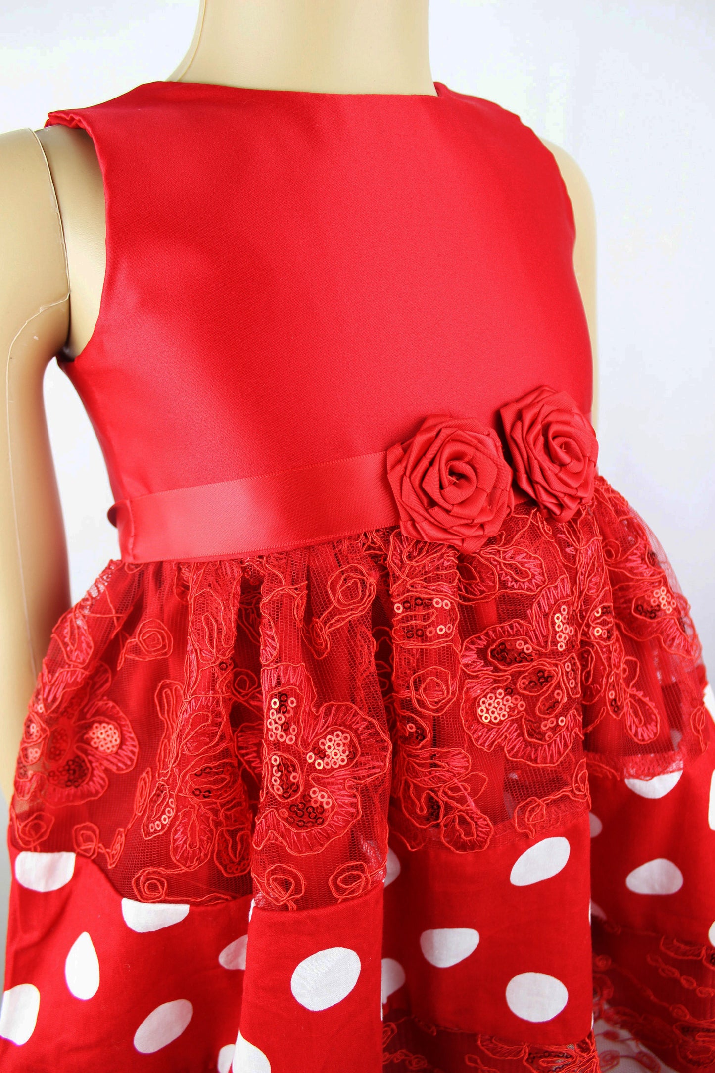 Red and white Christmas dress - V&US