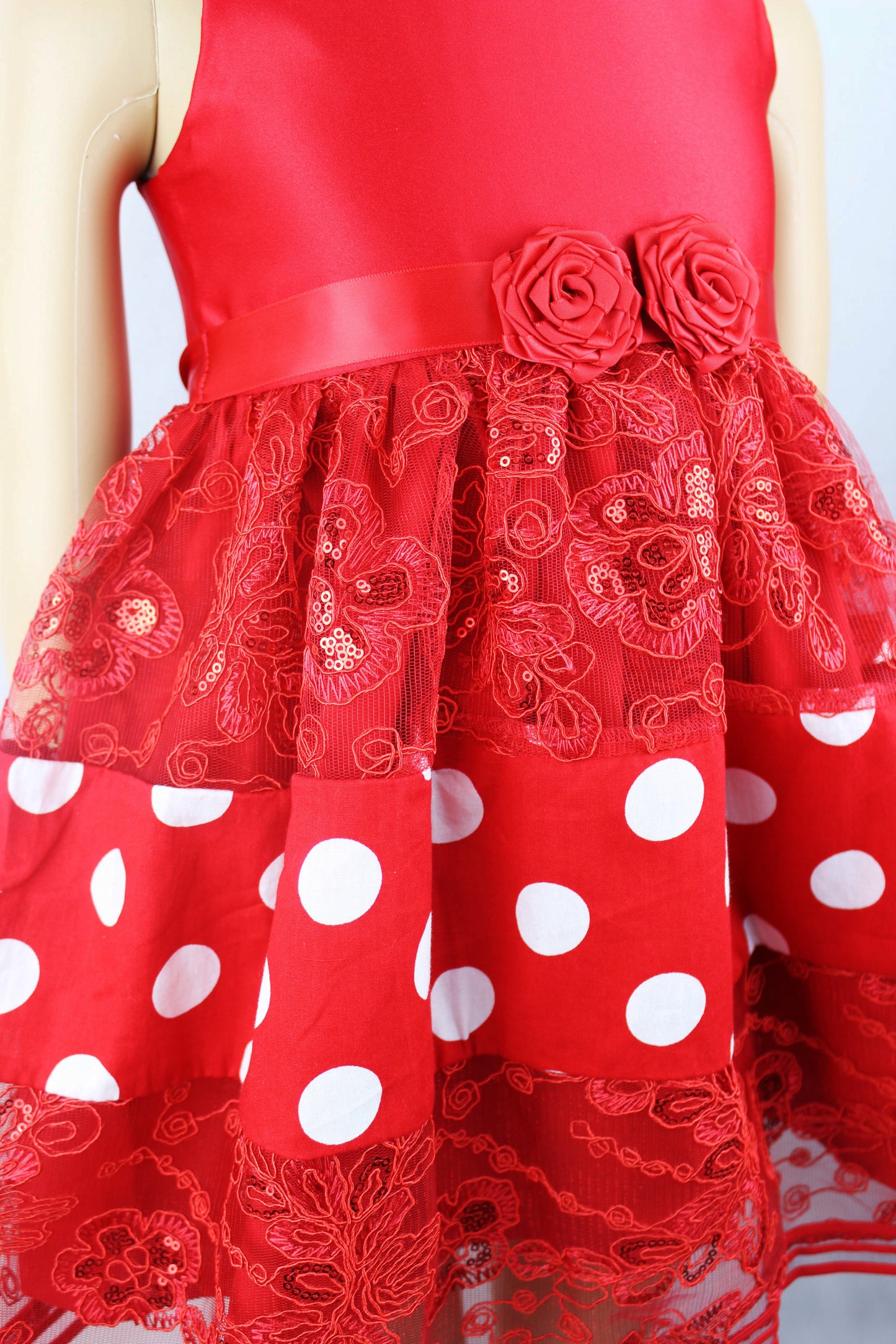 Red and white Christmas dress - V&US