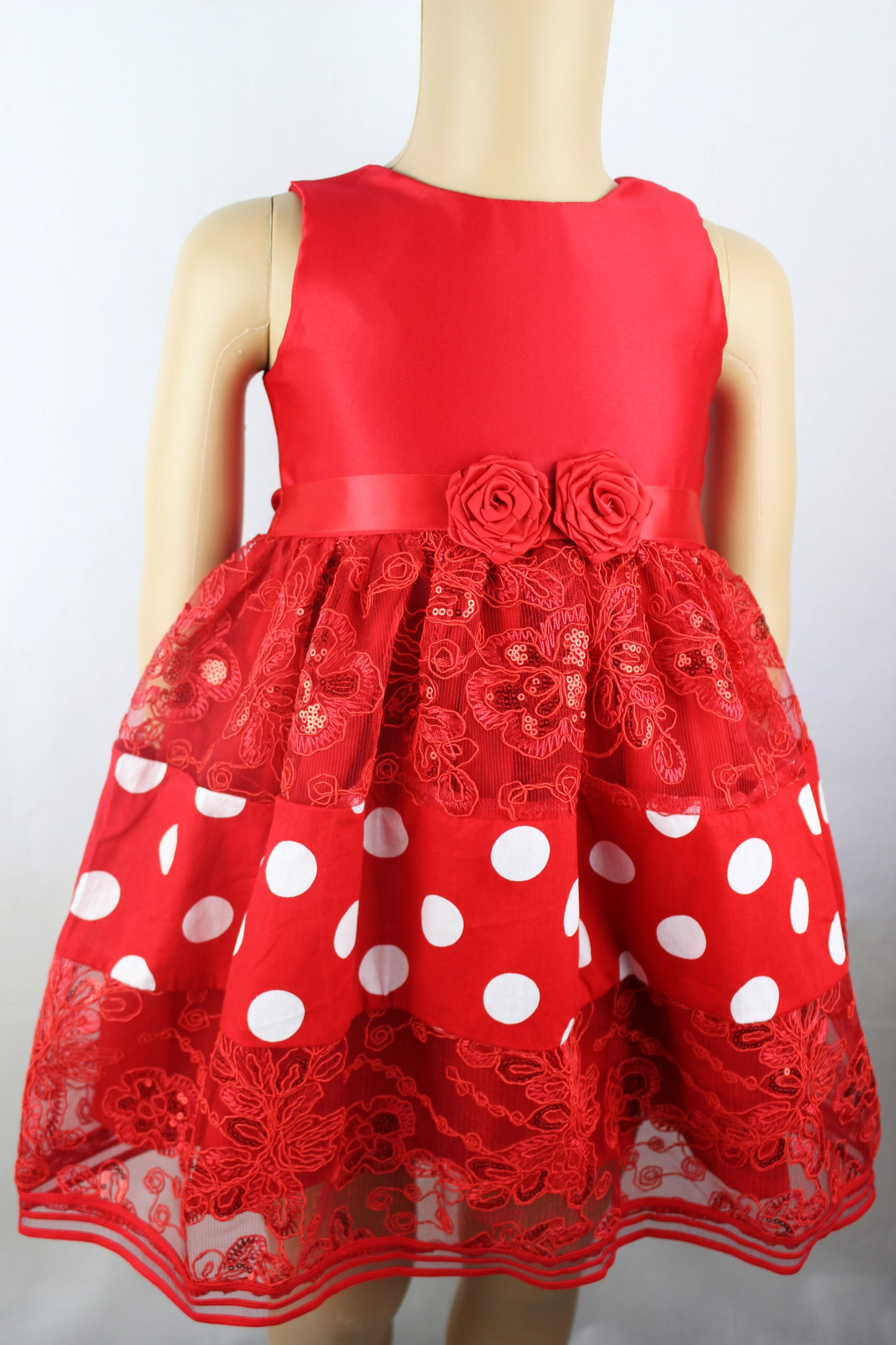 Red and white Christmas dress - V&US