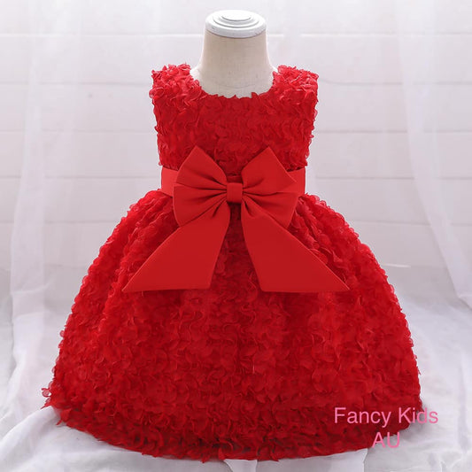Petal dress - Red colour