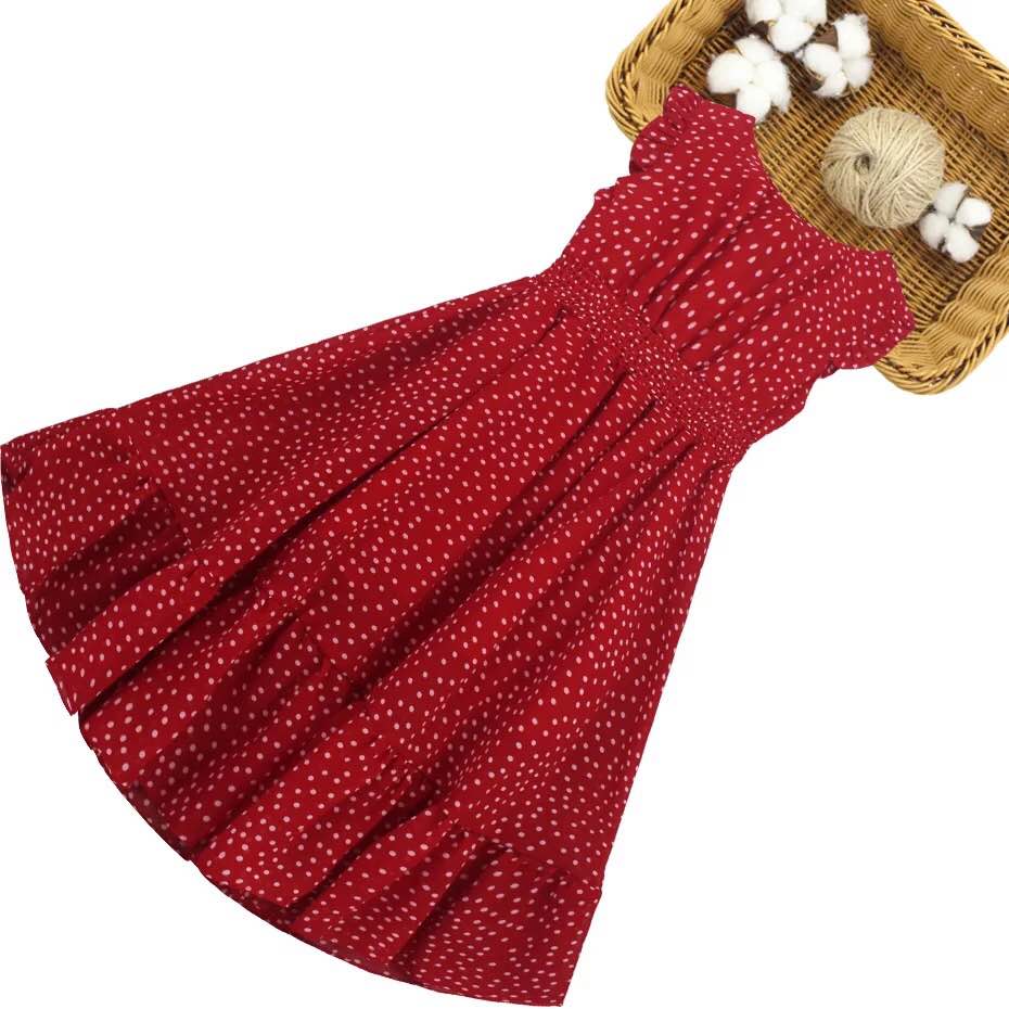 Red long maxi dress-silk