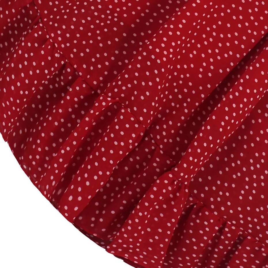 Red long maxi dress-silk